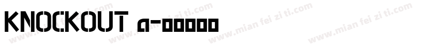 KNOCKOUT a字体转换